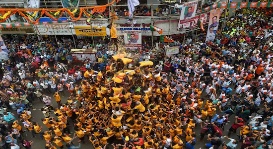 गोविंदांना दहा लाखांचे विमा संरक्षण; राज्य सरकारचा निर्णय…